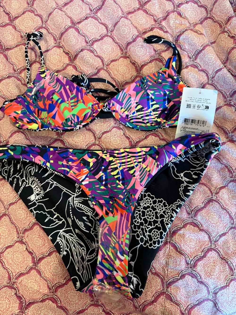 Maaji reversible bikini swimsuit medium M nwt